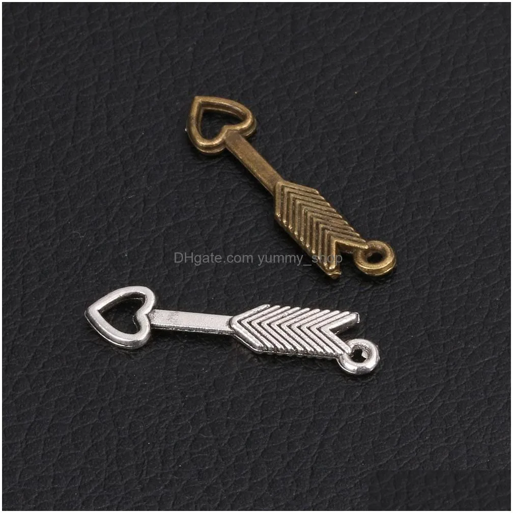 heart charm arrow charm 8 charm alloy jewelry pendant connector fit handcraft diy floating pendant jewelry making drop 