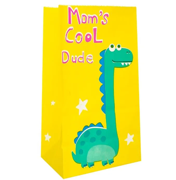 dinosaur food paper party bags candy gift celebrations baby shower birthday wedding 13x8x24cm