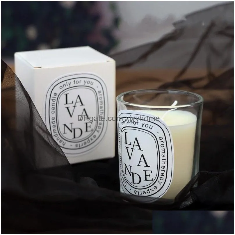 50g transparent aromatherapy candle 520 hand gift fragrance european romantic candle lamp holder gift