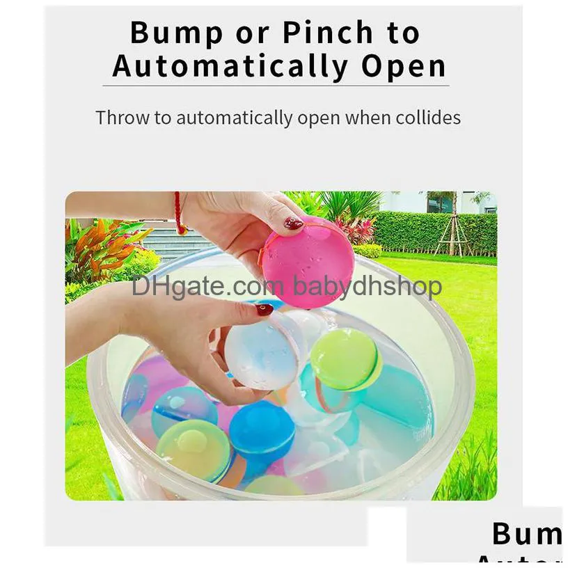 water balloon water bomb splash balls toys reusable water balloons garden game for kids playing water toys game drop 