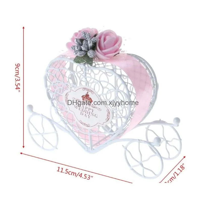 romantic cinderella carriage birthday wedding favours candy chocolate christmas sweet sugar favor box decorations gift boxes