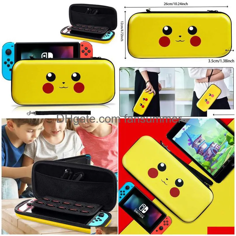 for nintendo switch lite console case durable game card storage bag carrying cover hard eva portable protective shell