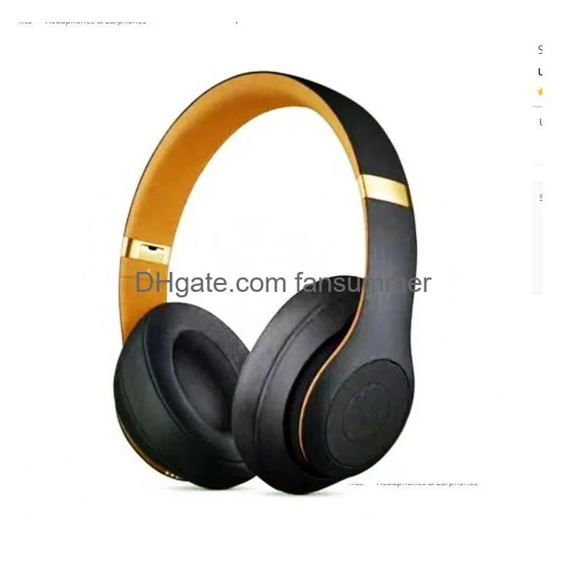 st3.0 wireless headphones stereo bluetooth headsets foldable earphone animation showing