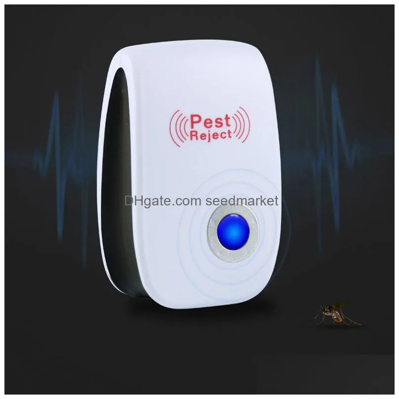 electronic ultrasonic anti mosquito insect repeller rat mouse cockroach spiders pest reject repellent pest control eu/us/uk plug dbc