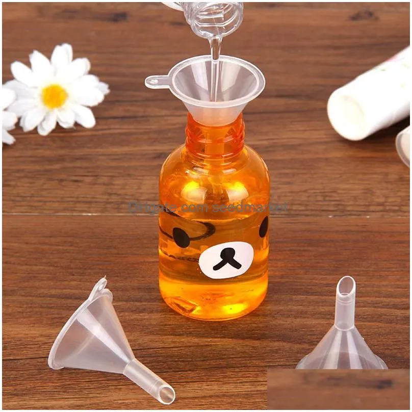 plastic small mini funnels tools diffuser liquid perfume bottle oil lab funnel for chemical essential oils split tool dbc bh2633