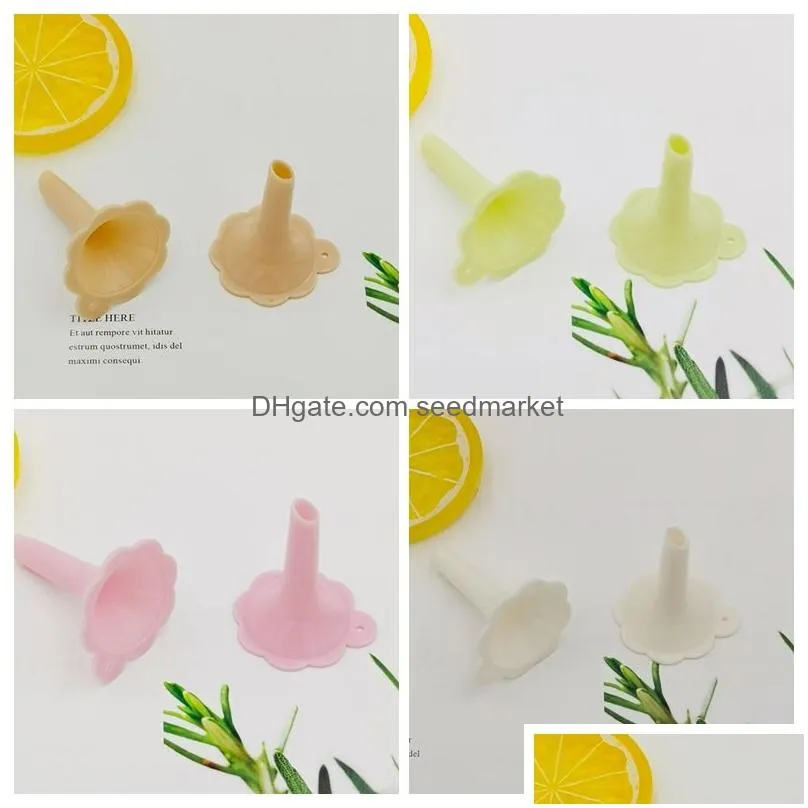 plastic small mini funnels tools diffuser liquid perfume bottle oil lab funnel for chemical essential oils split tool dbc bh2633