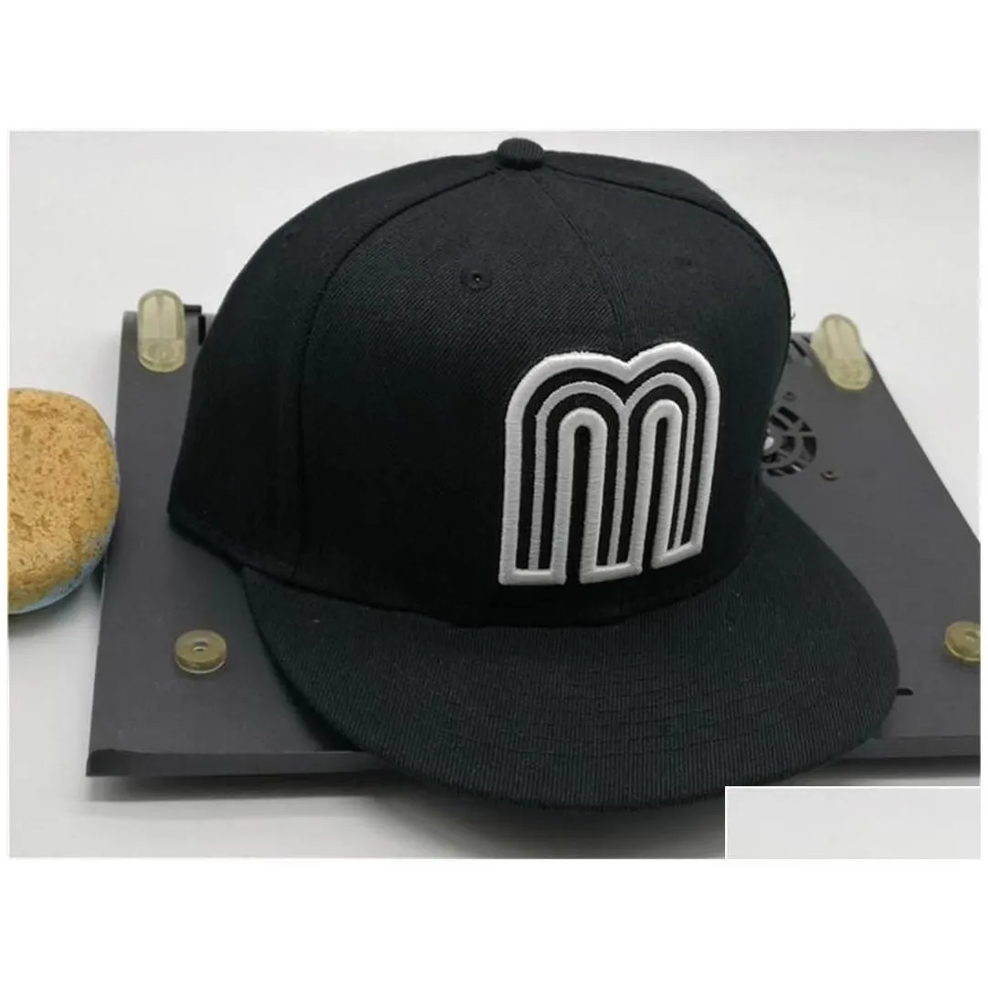 ball caps ready stock mexico fitted letter m hip hop size hats baseball adt flat peak for men women fl closed drop delivery fashion