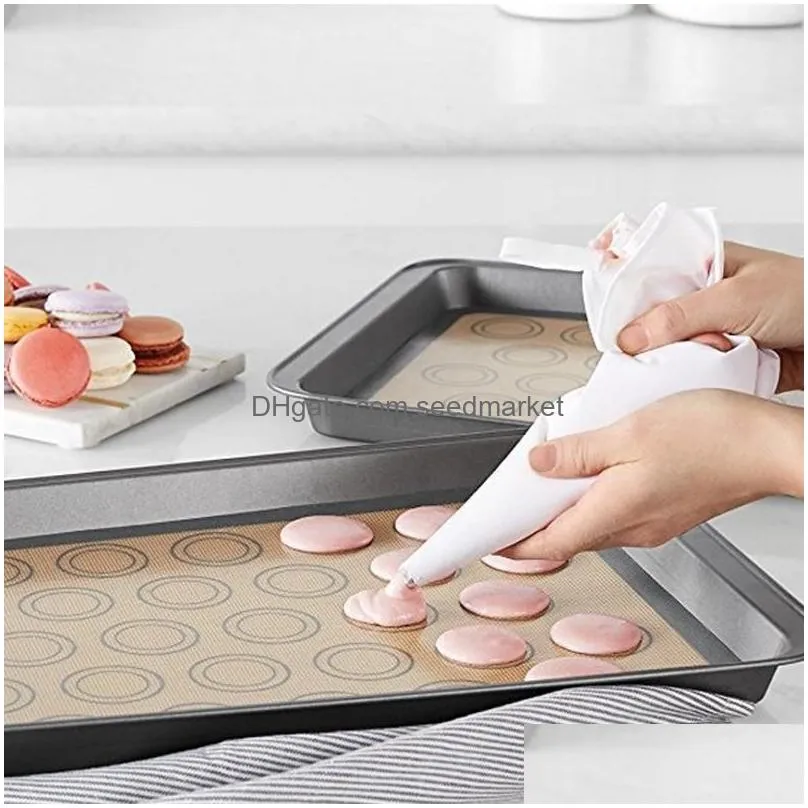 wholesale bakeware table mat tools silicone baking mats bake liner silica gel oven pad toaster pastry heat insulation pads bc bh0659