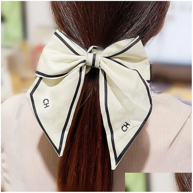 Fashion Pony Tails Holder letter hair band high quality womens hair ring ponytail fixer party gift