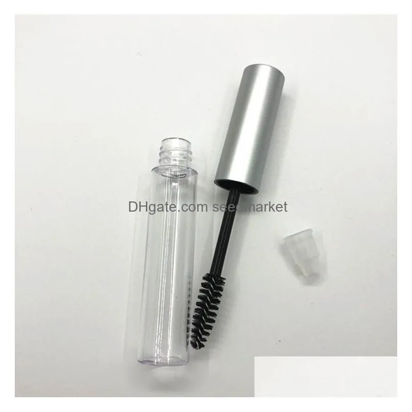 10ml empty mascara tube with eyelash wand brush diy makeup mascara cream bottle vial container transparent mascara packing bottles bc