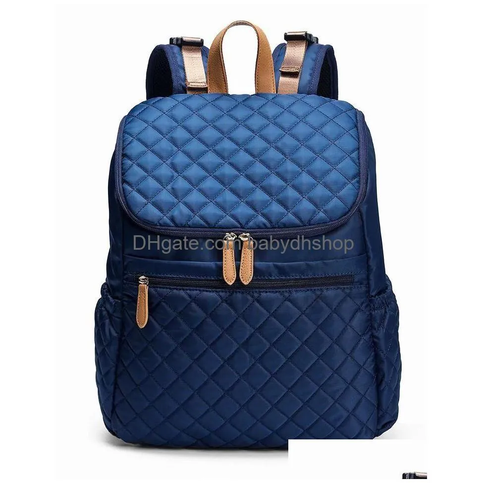 2022 multi function baby diaper bag backpack large capacity boss solid zipper backpacks comfortable backpack straps stylish travel designer organizer hobos