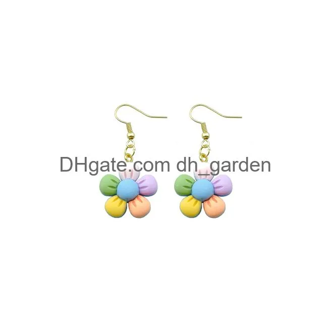 creative earring for women resin flower sakura drop earrings children handmade jewelry diy gifts