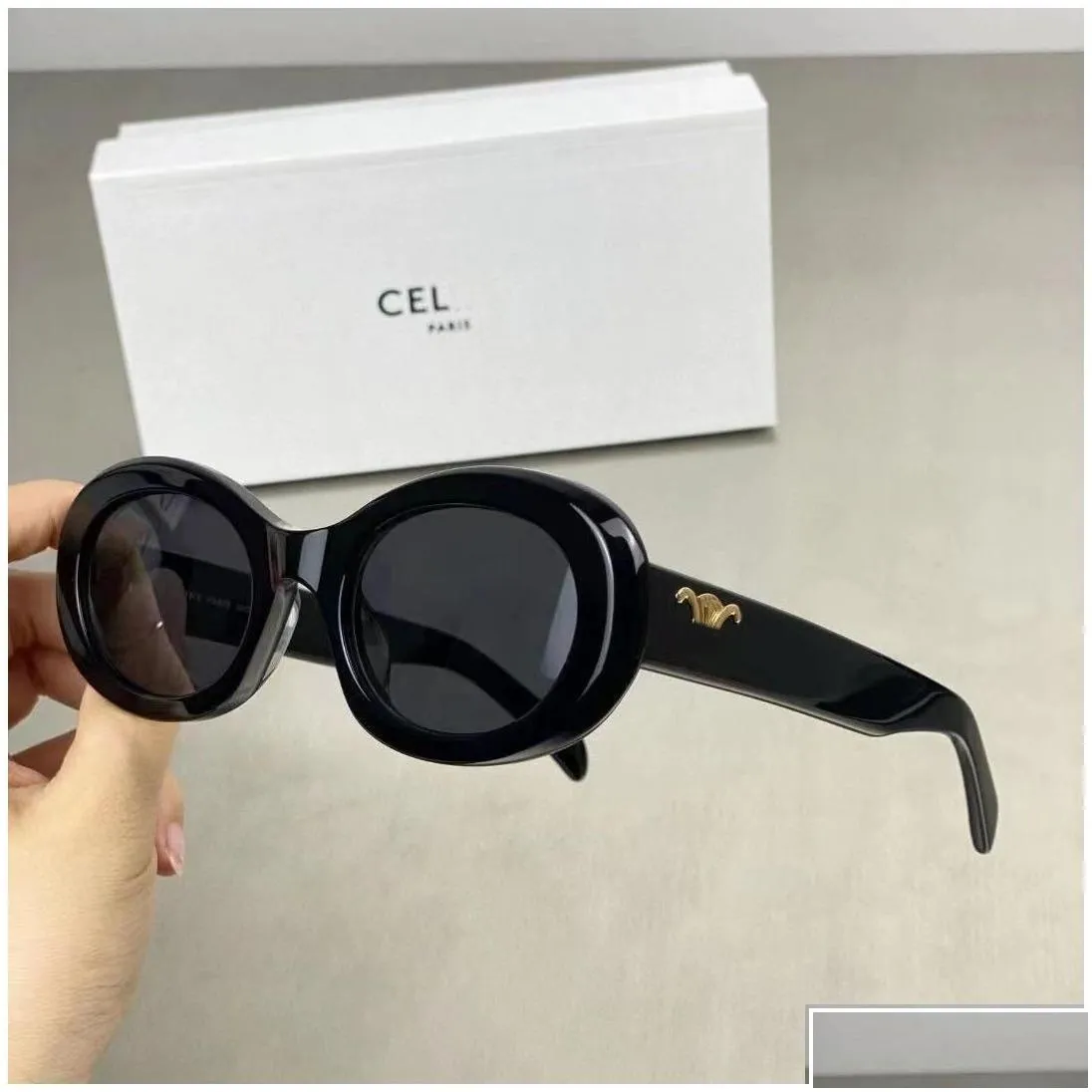 sunglasses retro cats eye for women triomphe oval french high street drop delivery fashion accessories dhpbg