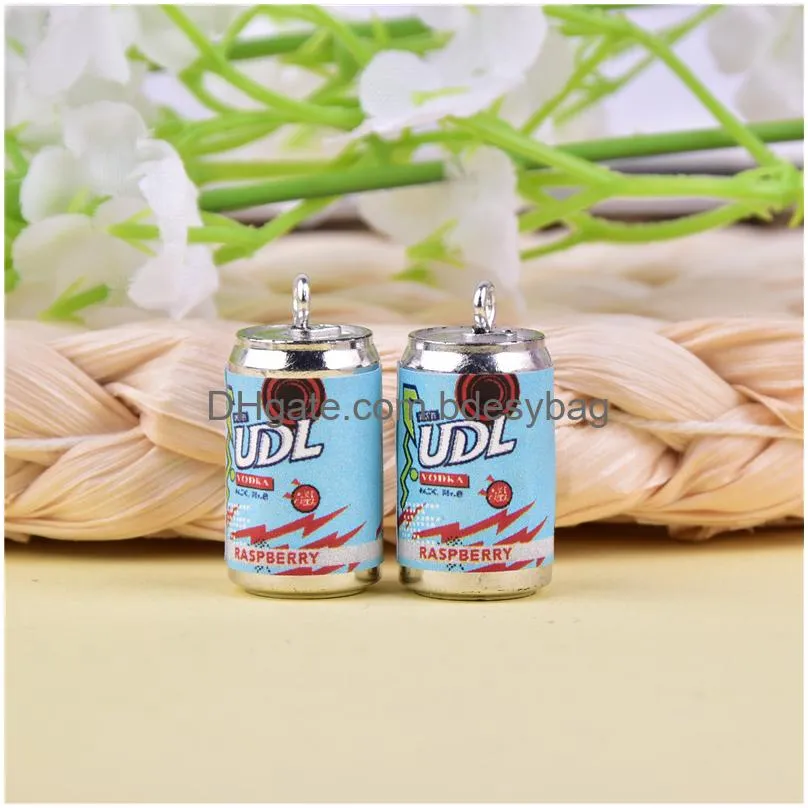 3d colorful u d l alcohol resin cans charms diy jewelry diy earring making