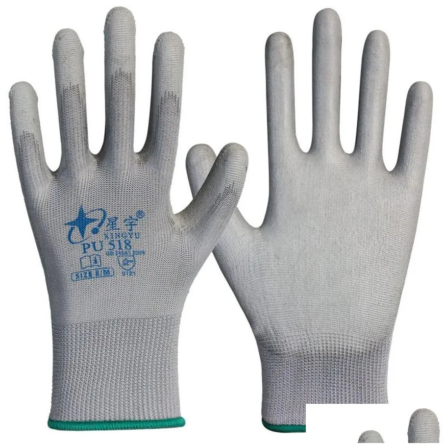 xingyu hand protection personal protective equipment industrial supplies mro office school business labor gloves pu 508 518 light thin breathable