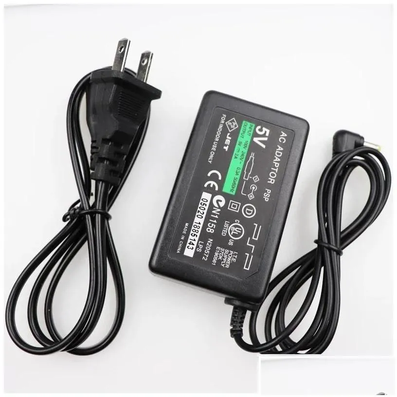 batteries chargers eu/us plug 5v home wall  power supply ac adapter for playstation portable psp 1000 2000 3000 charging co