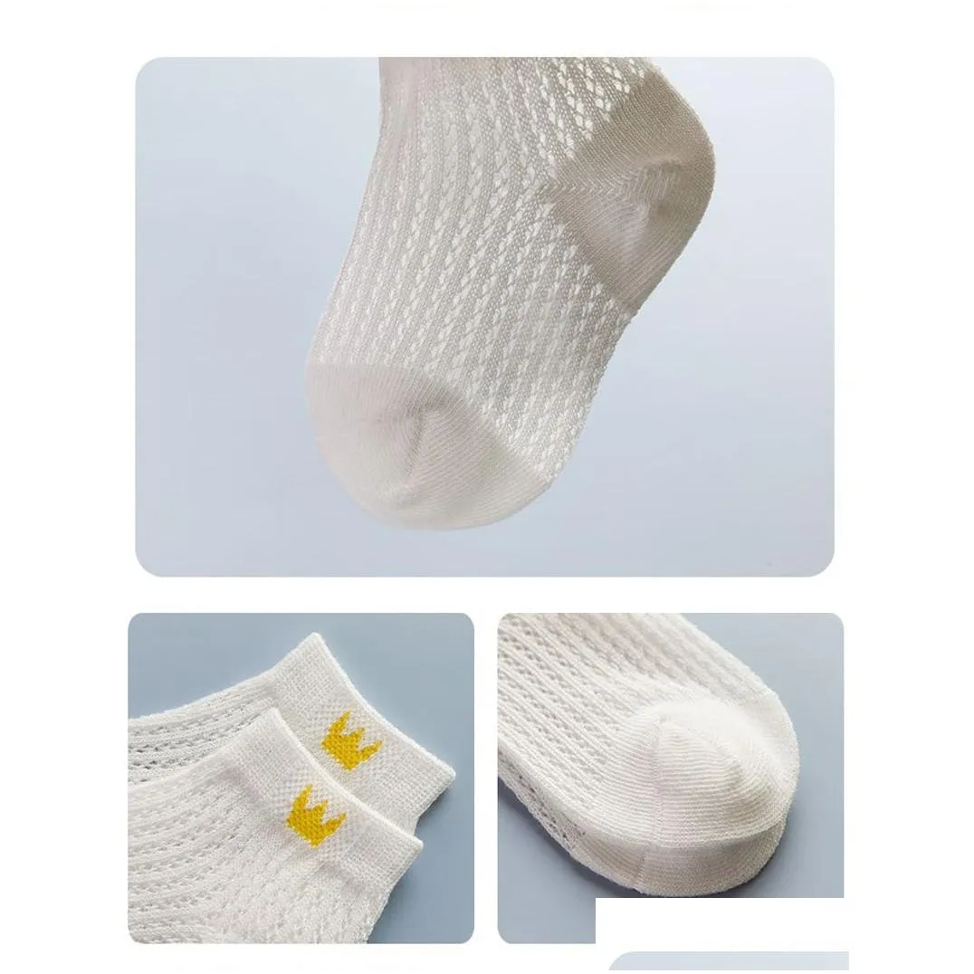 oc dw2001 customized baby summer thin mesh socks kids children cartoon cotton fiber retail and wholesale