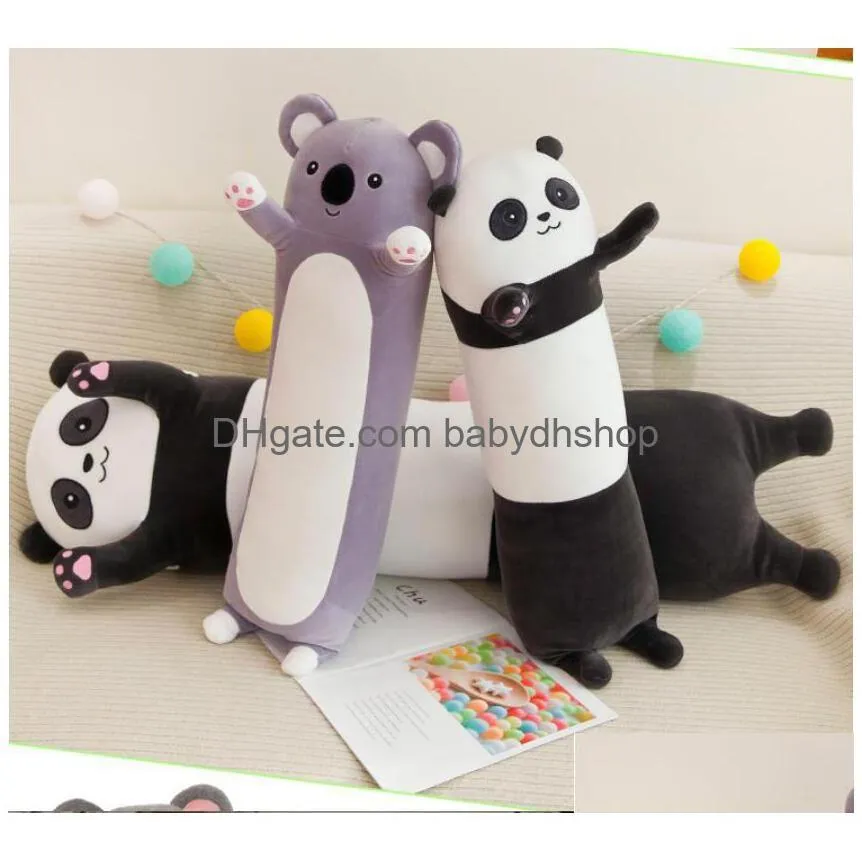 size 70cm supper soft stuffed plush toy big eye panda and koala toys long styles stuffed sleeping pillow boy girl birthday gift