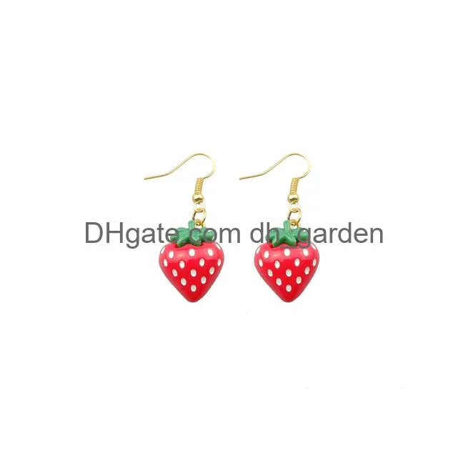 cute pineapple avocado earring for women resin tomatoes on sticks grape cherry drop earrings children gifts handmade jewelry diy