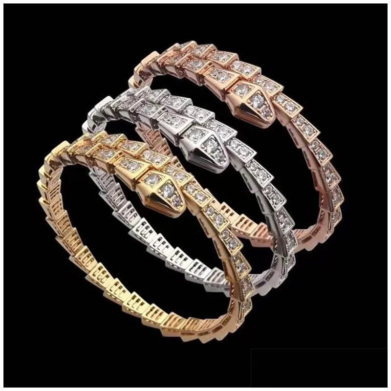 love bangle tennis designer jewelry womens bracelet diamond lovely snake silver rose gold jewellery copper plate party wedding charm girlfriend serpent