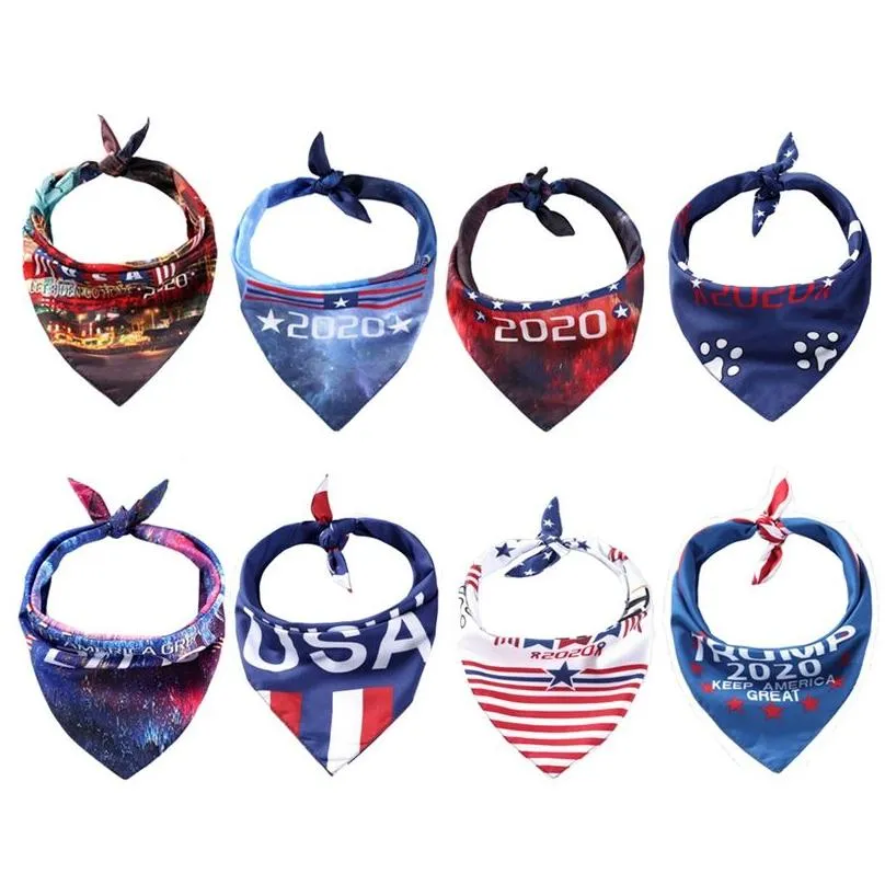 biden trump pets scarves adults magic scarf 2020 american president election donald trump biden letter turban dogs cats bandanas dbc