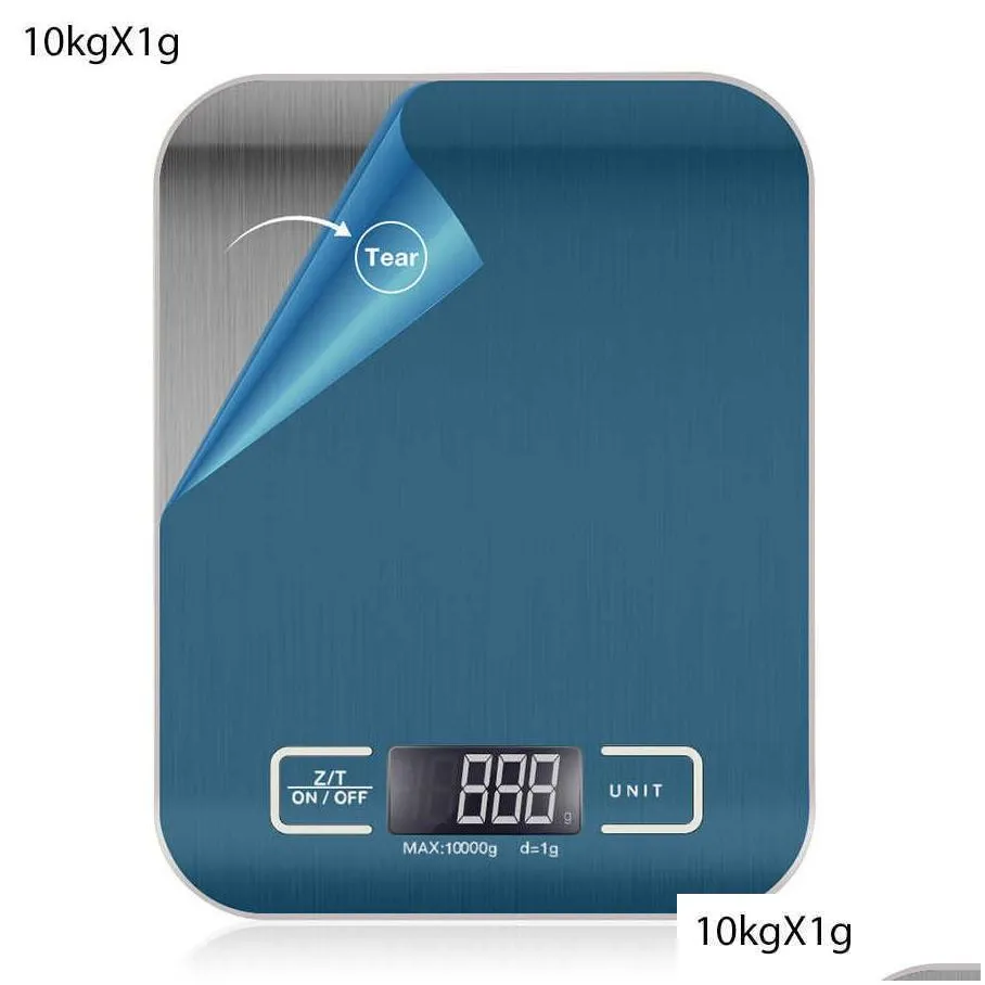 10kg/5kg/3kg/500g kitchen scales stainless steel weighing for food diet postal balance measuring lcd precision electronic