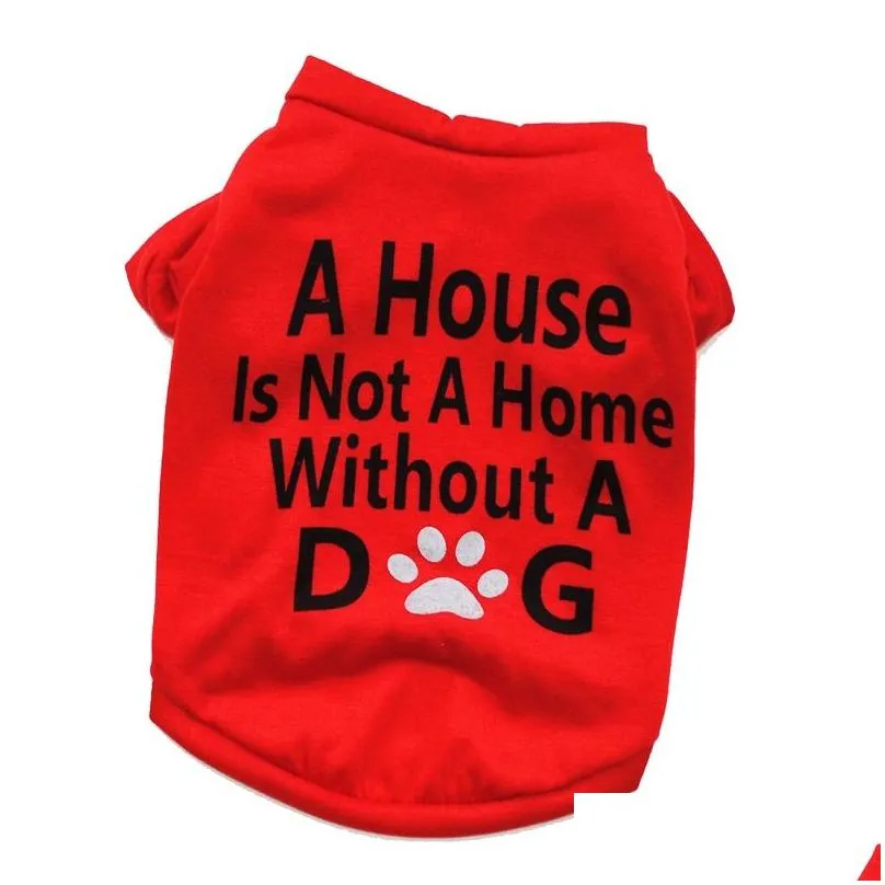 fashion pet supply dog clothe puppy cotton tshirt cat dog clothes t shirt 2 colors 4 sizes