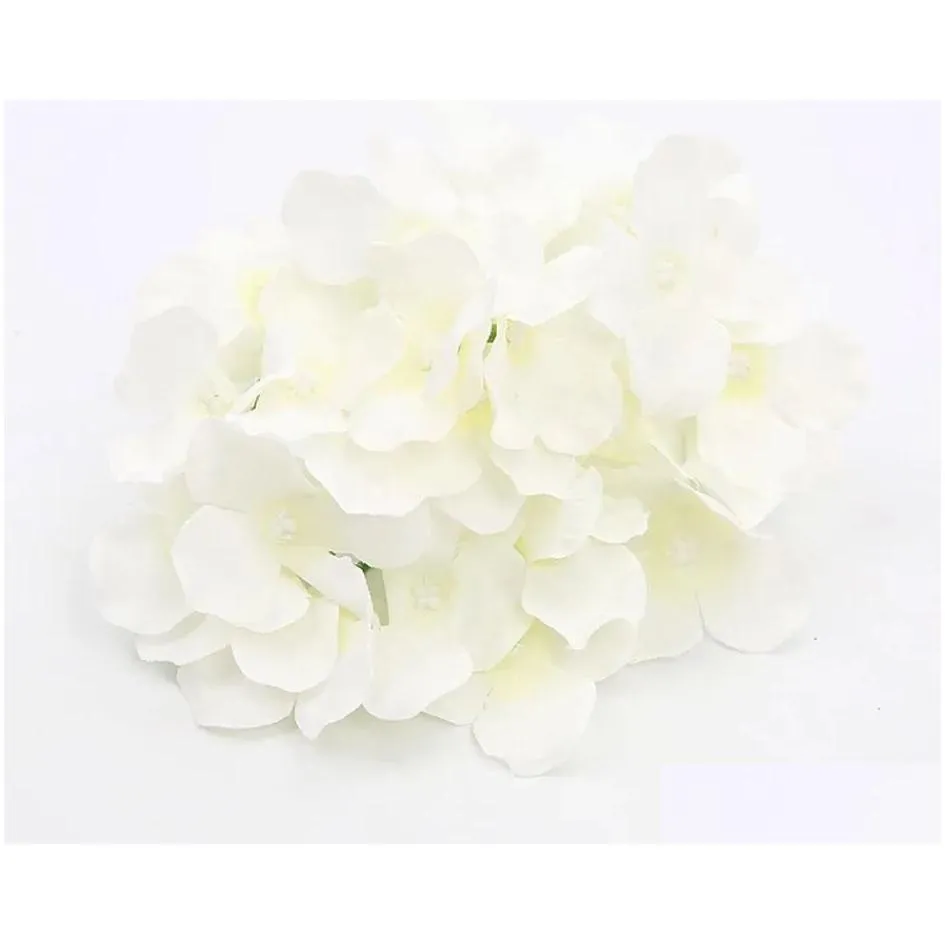 simulated hydrangea head amazing colorful decorative flower for wedding party luxury artificial hydrangea silk diy flower decoration