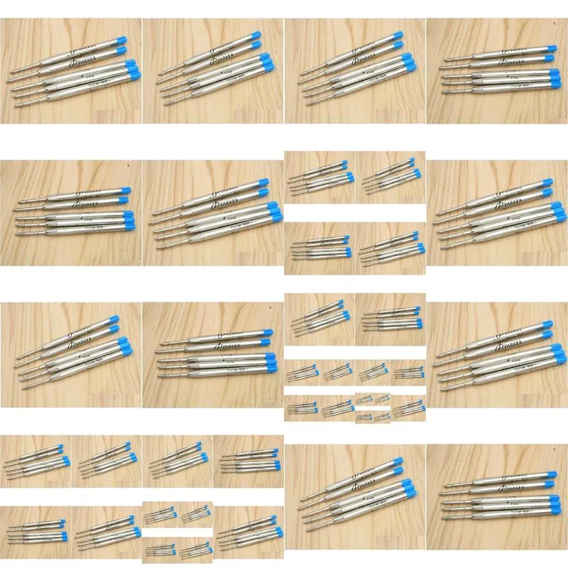 20pc fit for metal pen blue stytle ballpoint pen refills