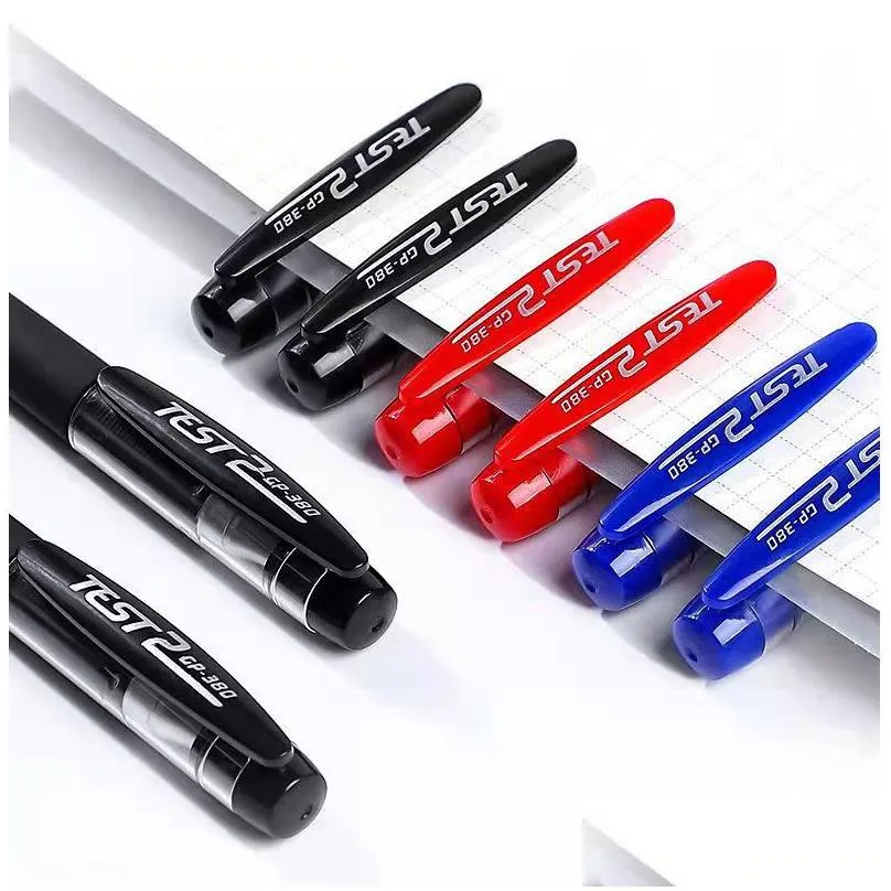 gel pens set 0.5 mm black/red/blue gel ink refills kawaii stationery for student test schoo office writing supplies