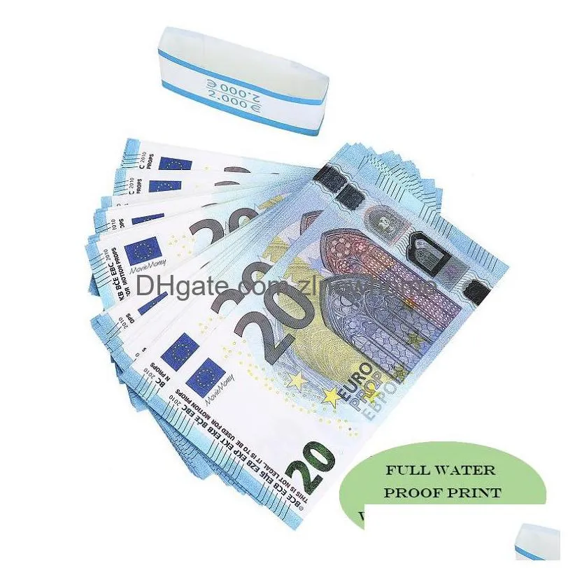 realistic prop money british paper money pound eu copy 100pcs pack nightclub movie fake banknote for money collection bar isxui