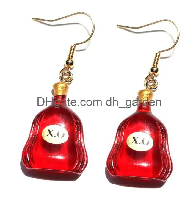 earring for women resin drop custom made handmade cute girls gift eardrop wine eardrop beer drink dangle earrings