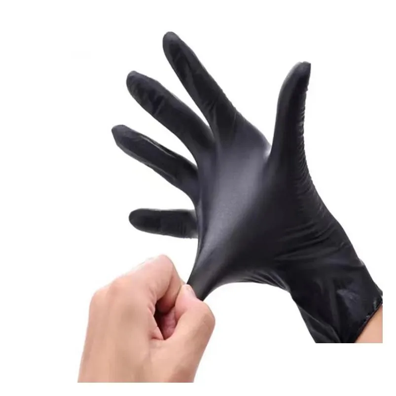 xingyu nitrile gloves black antiskid particle protection kitchen laboratory baking xingyu disposable