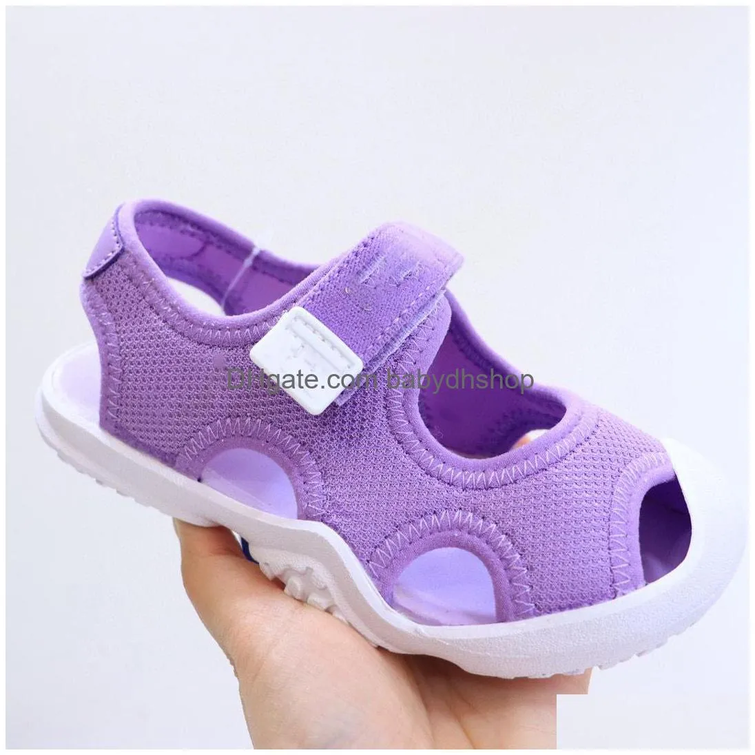 2022 kid infant designer sandals toddler slippers patten baotou sandals girl boys print rubber cotton fabrc summer basketball outdoors sports sandal sneakers