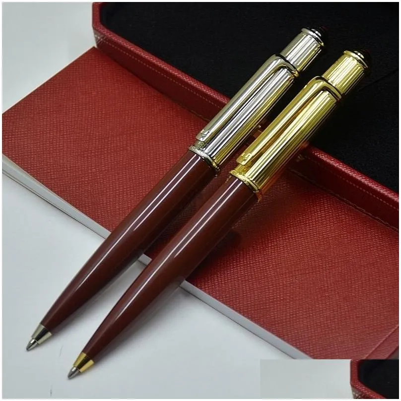 high quality diabolo series metal ballpoint pen black/golden/silver stationery school office supplies writing smooth ball pen more