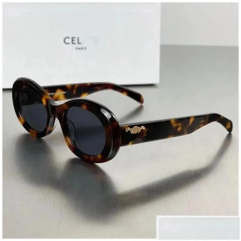 sunglasses retro cats eye for women triomphe oval french high street drop delivery fashion accessories dhpbg