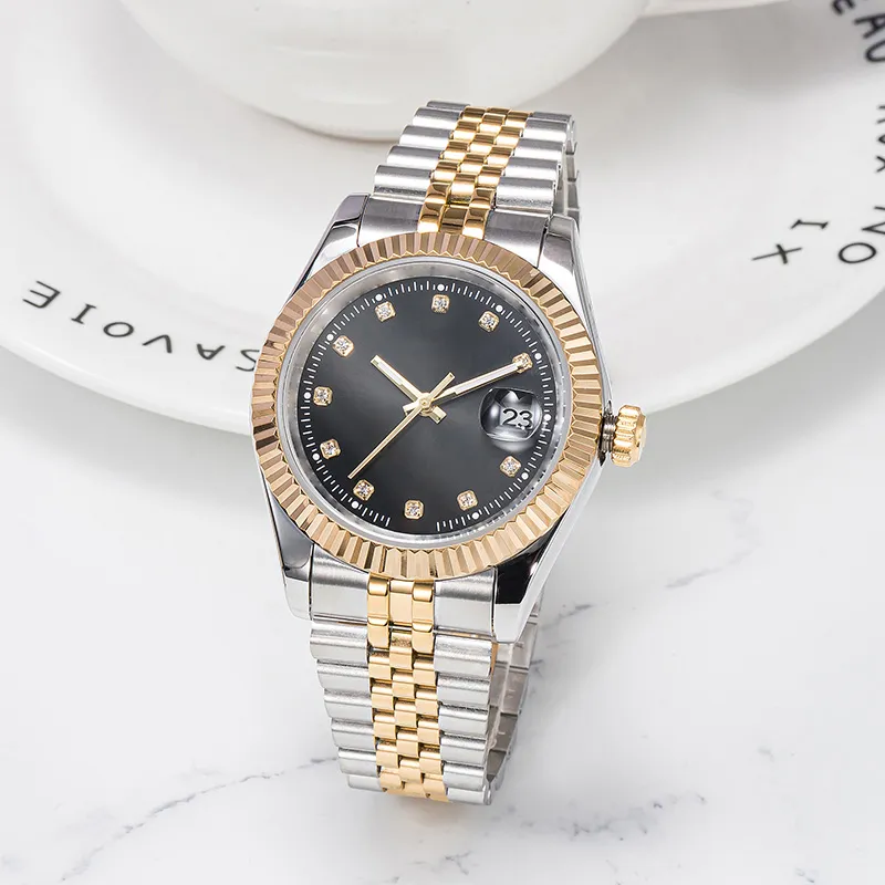 New Luxury Men's and Women's Watch Automatic Mechanical Movement Watch All Stainless Steel Watch Montre de Luxe 28-36-41mm