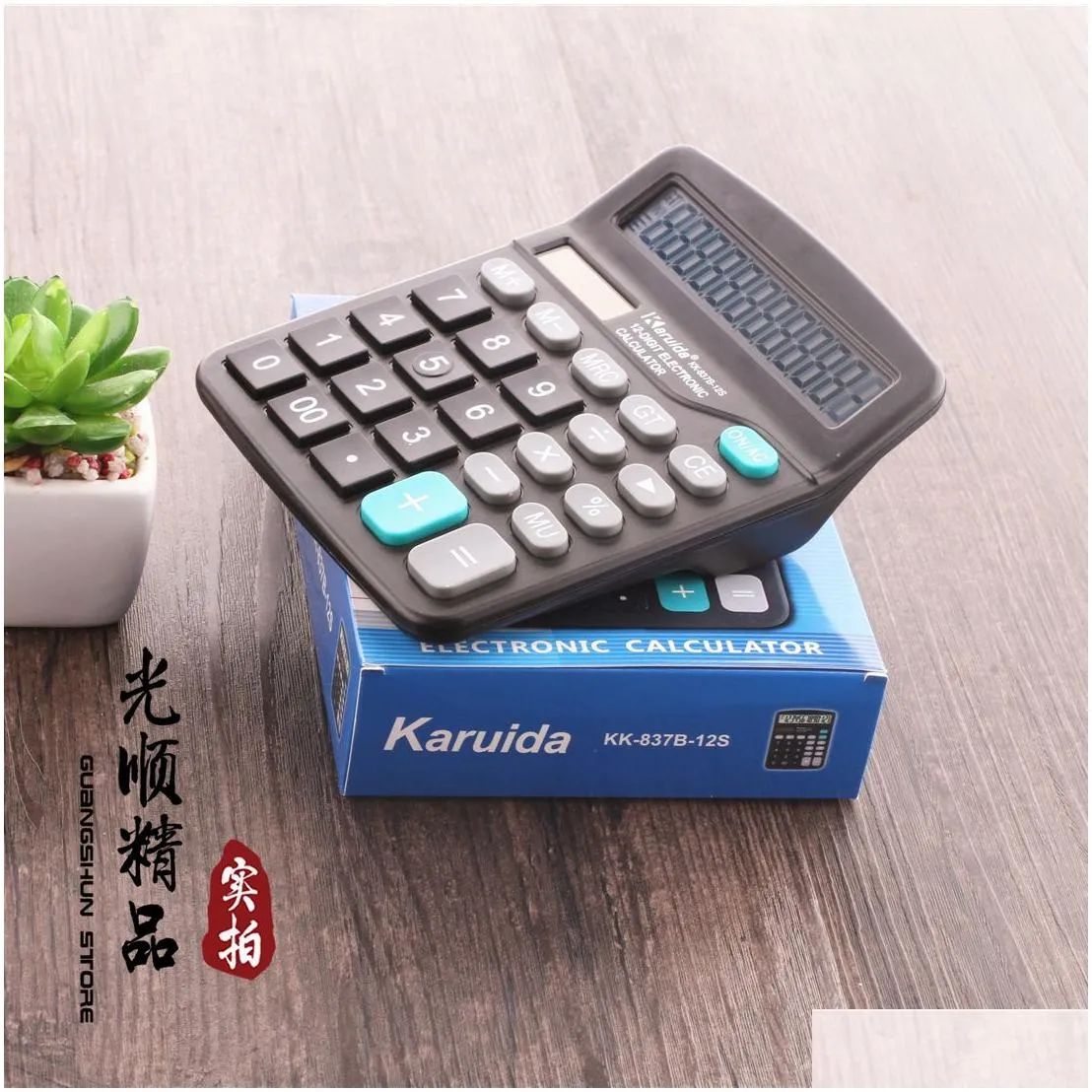 t 837b true solar computer screen 12 bit dual power calculator student test calculator logo