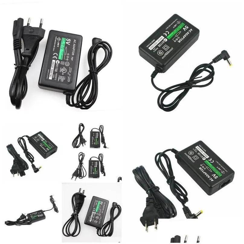 batteries chargers eu/us plug 5v home wall  power supply ac adapter for playstation portable psp 1000 2000 3000 charging co