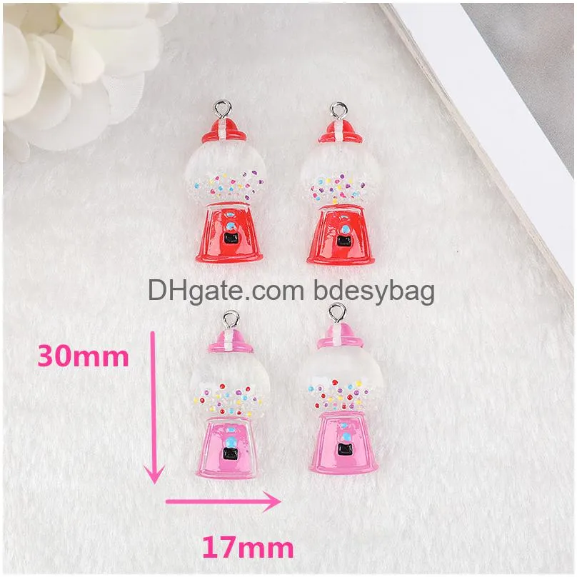 cartoo candy machine charms flatback resin sugar making crafts cute jewelry findings for earrings keychain diy