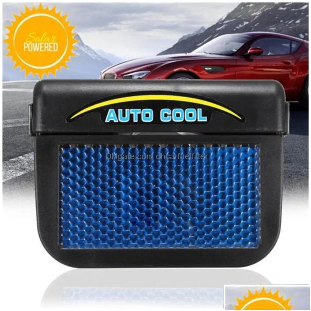 car heating fans solar powered window windshield air vent cooling fan cooler radiator conditioner ventilation gills drop deliv