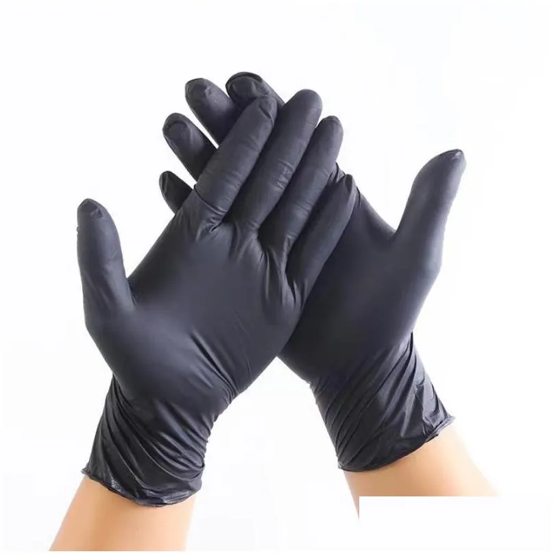 xingyu nitrile gloves black antiskid particle protection kitchen laboratory baking xingyu disposable