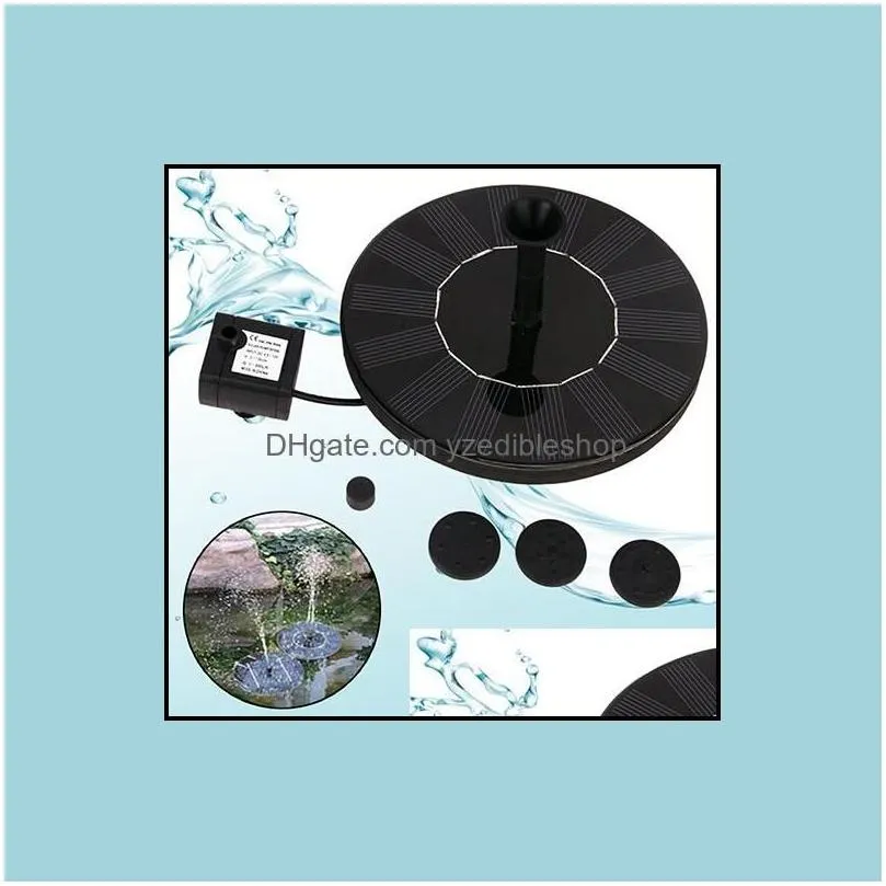 watering equipments solar power birdbath water floating fountain pump pool garden outdoor decor drop delivery home patio lawn supplie