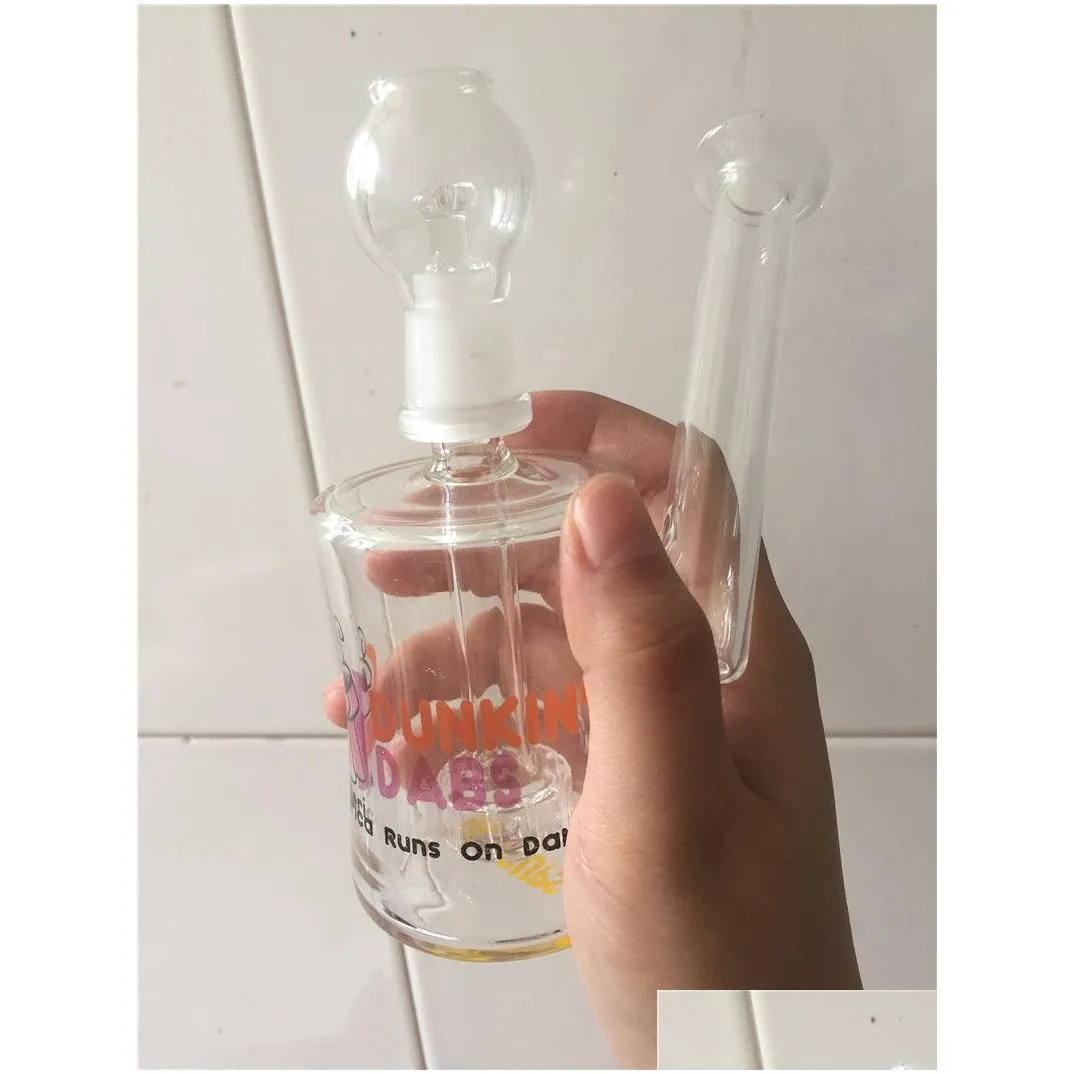 hookah glass bong oil burner pipe us popular dunkin cups water pipes birdcage matrix perc recycler dab rigs cigarette rolling machine with 14mm male oil burner
