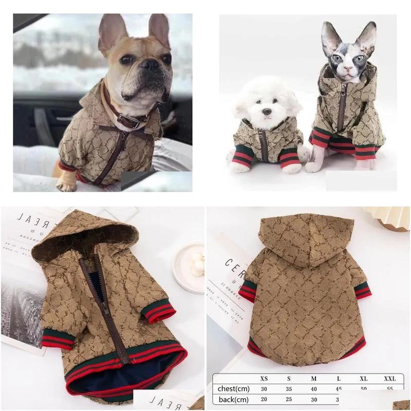 luxury pet dog cat coat designer dog apparel autumn winter warm dogs clothes jackets chihuahua bulldog bichon schnauzer puppy kitty outwears pets