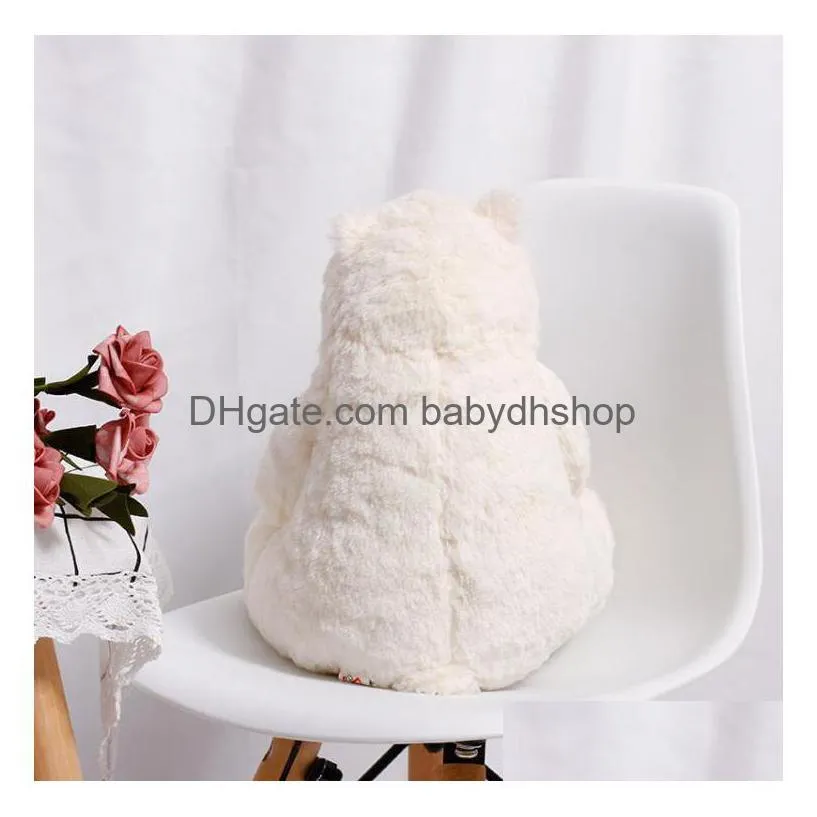 white polar bear stuffed plush animals white cute bears size 3530cm kids sitting pillow toy soft