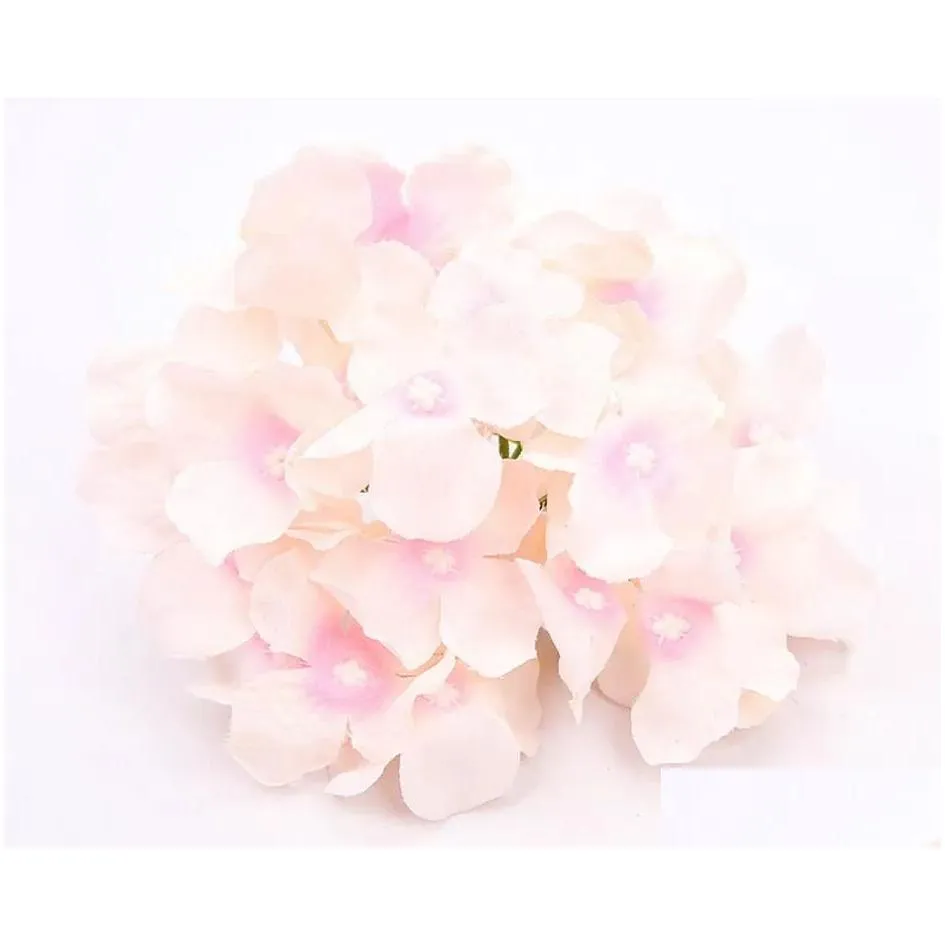 simulated hydrangea head amazing colorful decorative flower for wedding party luxury artificial hydrangea silk diy flower decoration