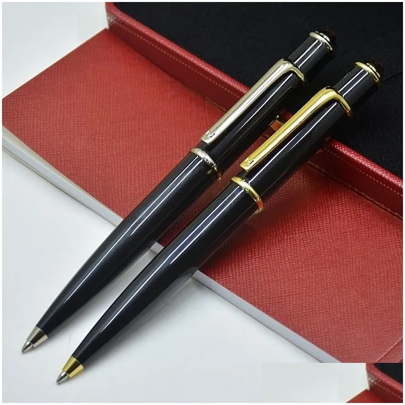 high quality diabolo series metal ballpoint pen black/golden/silver stationery school office supplies writing smooth ball pen more