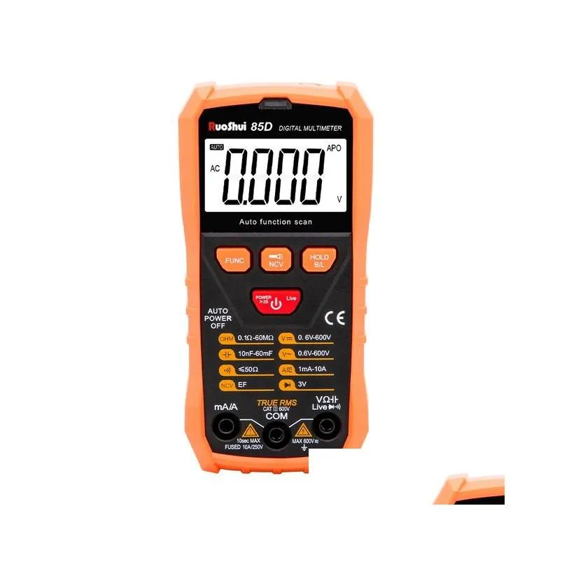 victor digital multimeter multipurpose 600v 10a 60mf ncv live true rms ruoshui 85d victor sub brand