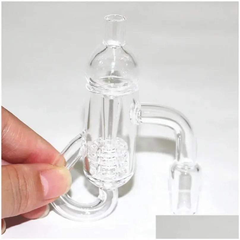 smoking diamond knot loop quartz bangers with bubbler carb cap insert bowl 10mm 14mm 18mm recycler knots quartz banger nails for glass